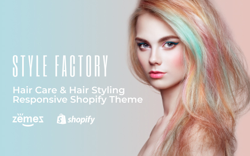 风格工厂-响应性购物主题的头发护理和发型