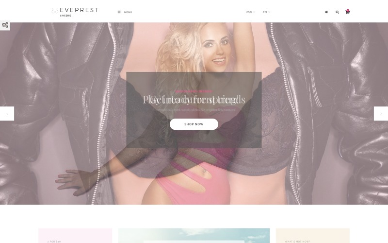 Eveprest - Lingerie PrestaShop Teması