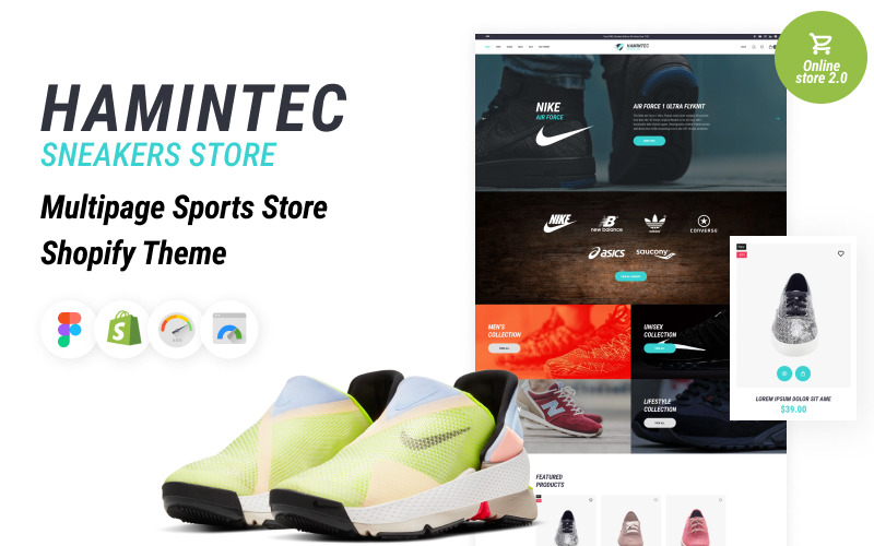 Hamintec -豪华品质Shopify运动鞋商店主题