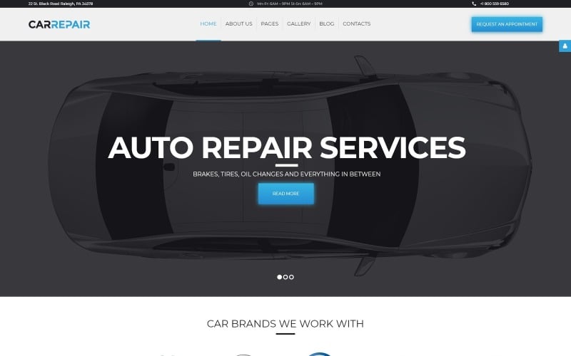 CarRepair - Autószerviz Joomla sablon