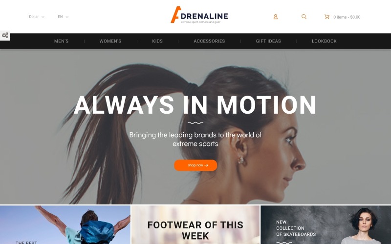 Adrenalin PrestaShop téma