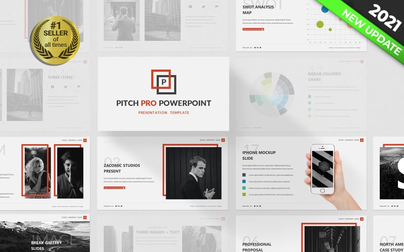 Pitch Pro PowerPoint sablon