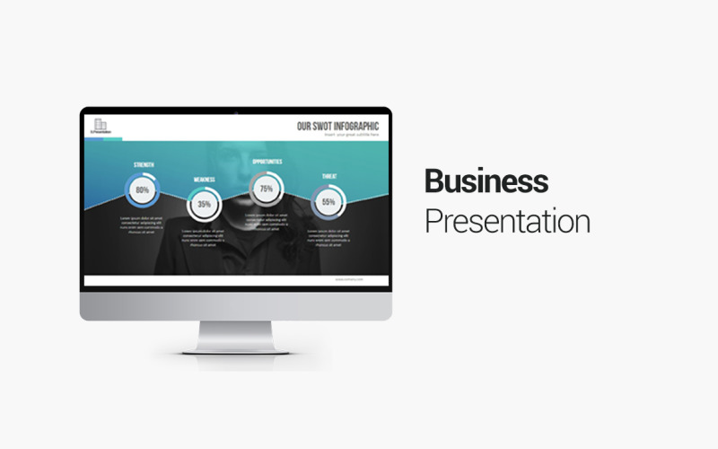 PowerPoint-sjabloon voor zakelijke presentaties