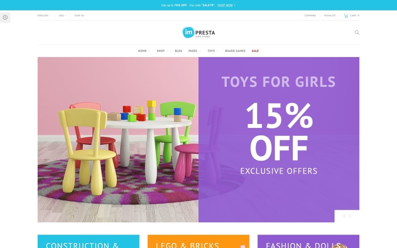 Impresta - Thème PrestaShop Kids Store