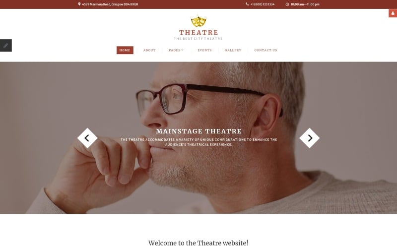 Theater Responsive Joomla Vorlage