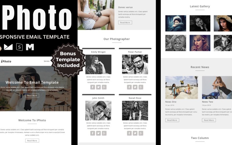 iPhoto - Modello di newsletter modello di email reattivo