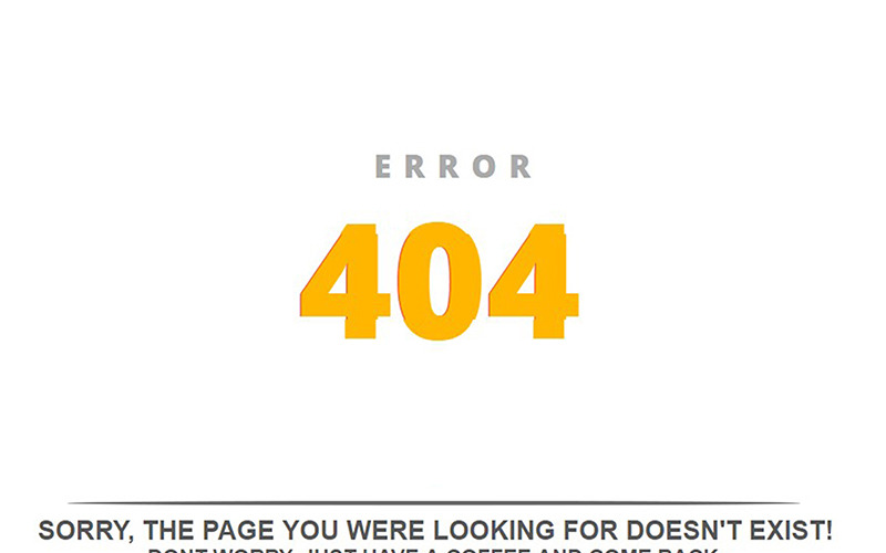 Elektromos 404 speciális oldal