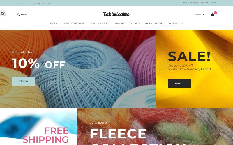 Téma Fabbricatto PrestaShop