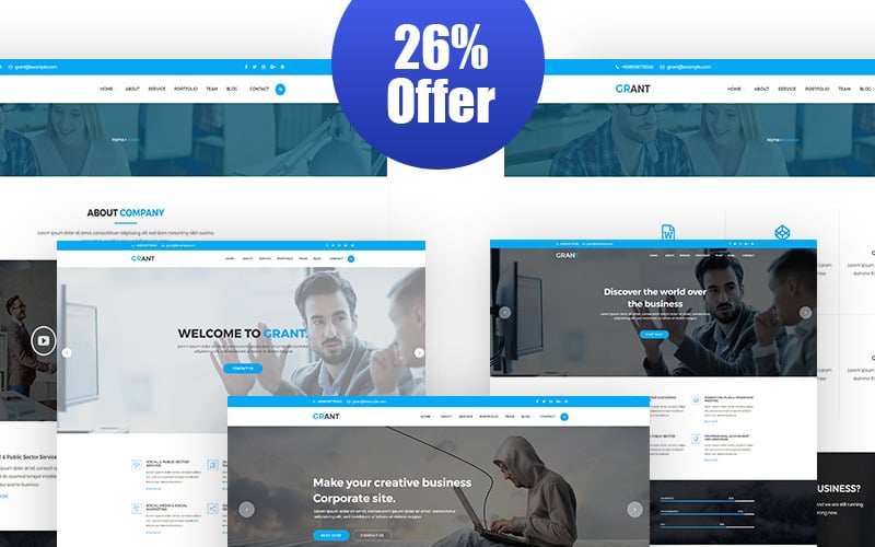 Grant - Corporate Responsive WordPress-thema