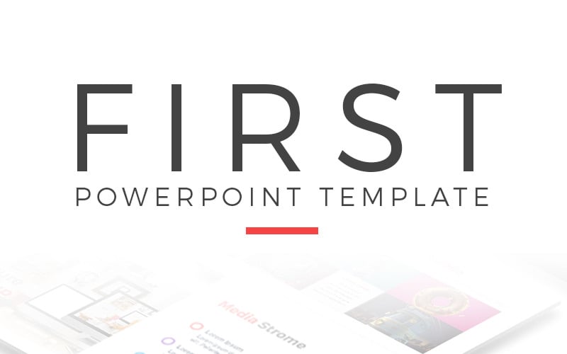 First Presentation PowerPoint template