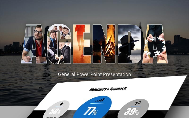 议程PowerPoint-sjabloon