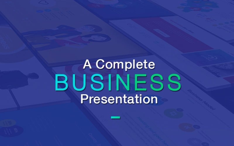 Business Plan & Marketing PowerPoint template