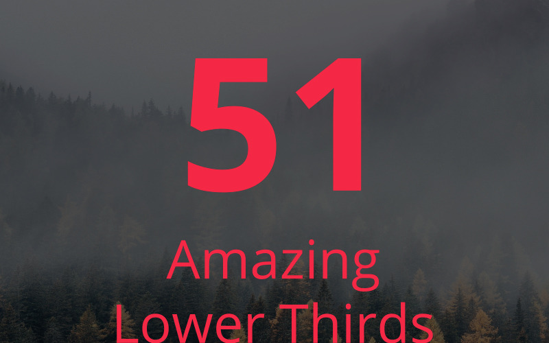 51 Amazing Lower Thirds After Effects Giriş
