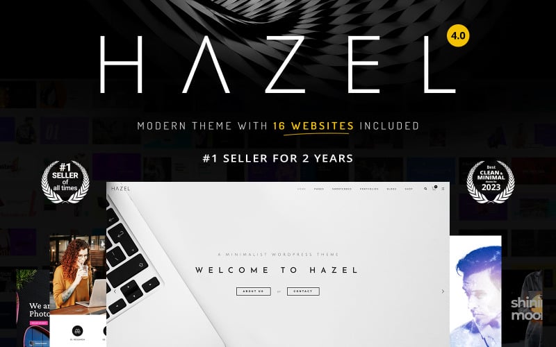 Hazel - Sauberes, minimalistisches mehrzweces - wordpress - thema