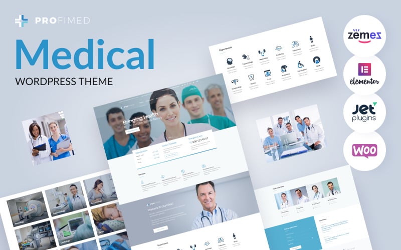Profimed - Tıbbi Web Sitesi WordPress Teması