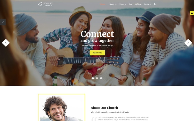新生命教会的Joomla模板