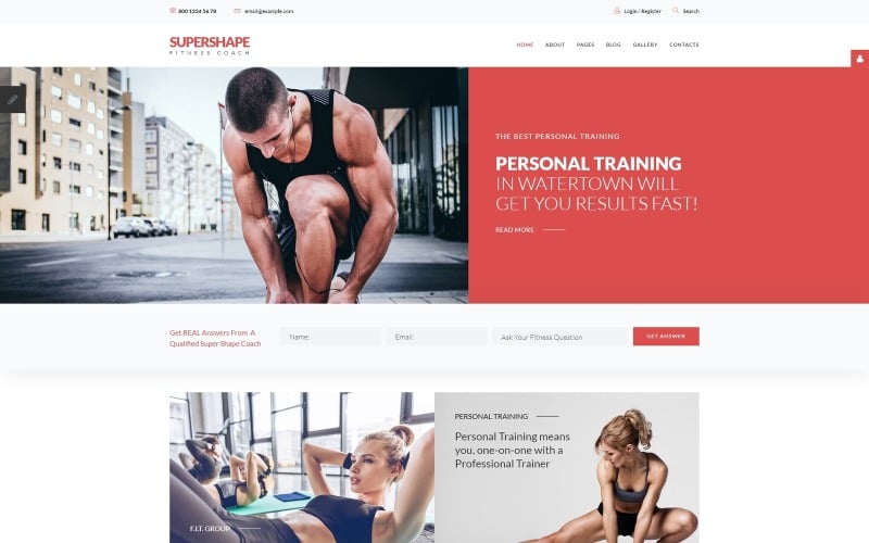 Super Form - Responsive Personal Fitness Coach Joomla Vorlage