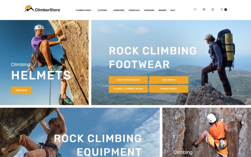 ClimberStore - Höheres PrestaShop-Thema