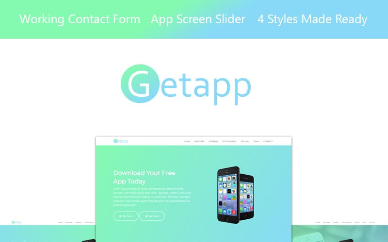 Getapp -应用程序登录页面模板