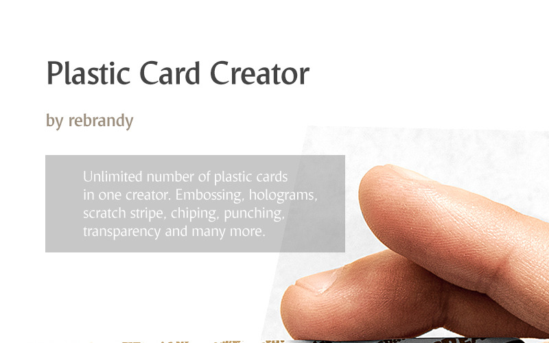 捆绑塑料卡片创造者