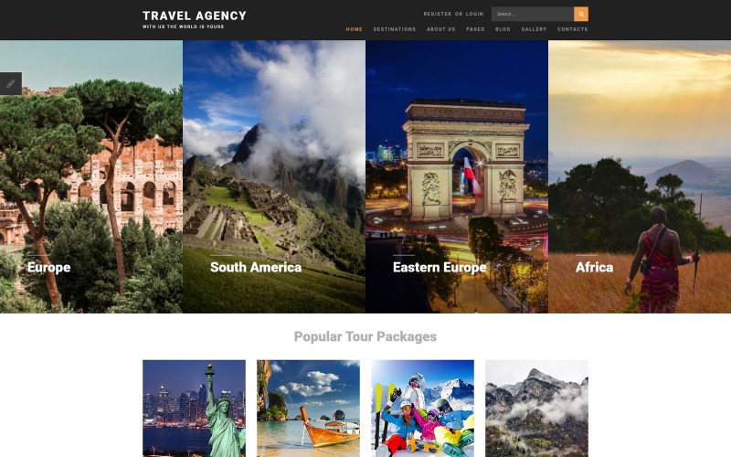 旅行社的Joomla模型