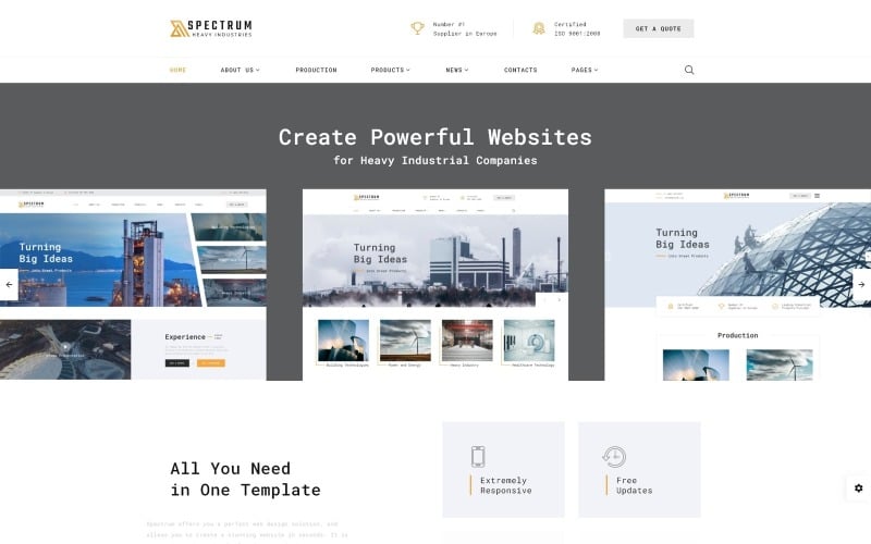 Spectrum - Construction Multipage HTML 网站 Template