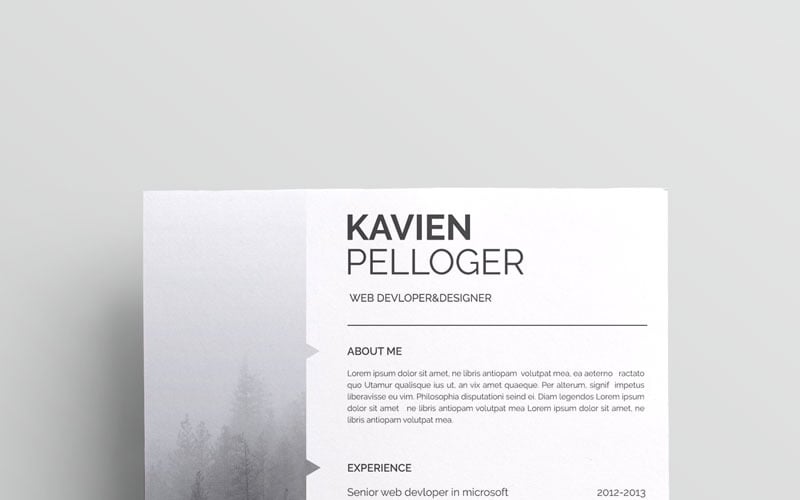 Kavien Pelloger-cv Resume Template