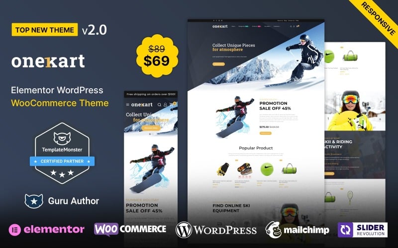 OneKart - Sports Fashion and Multipurpose WooCommerce Theme