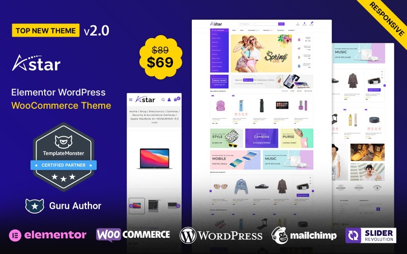 AStar - Mode och Multipurpose WooCommerce Theme