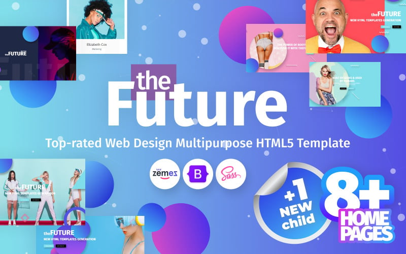 未来 - Web Design Agency 多用途 网站 Template