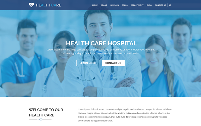 医疗保健-医疗中心和健康PSD模板