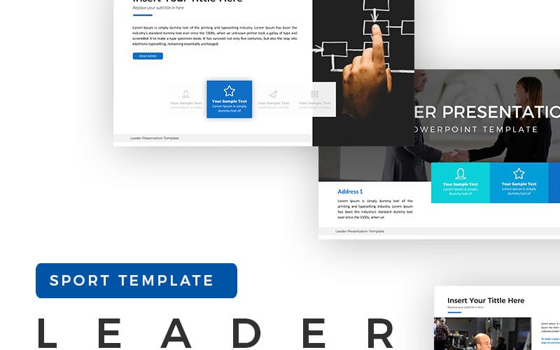 Modelo de PowerPoint líder