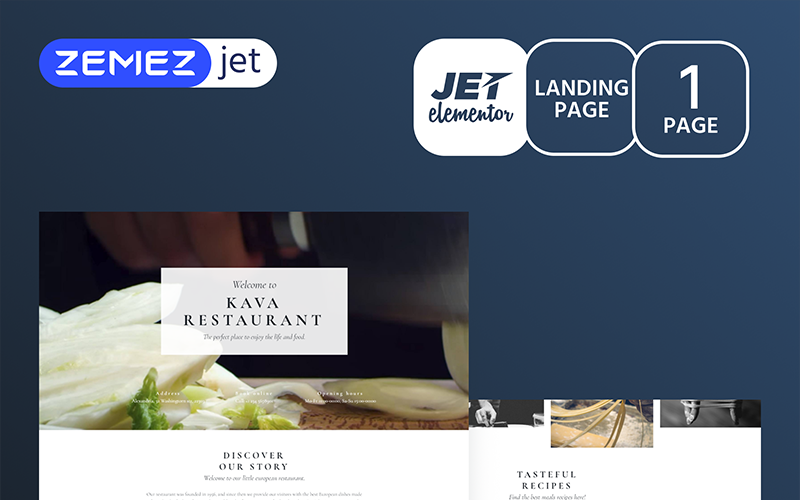 La Resto - шаблон Jet Elementor ресторану