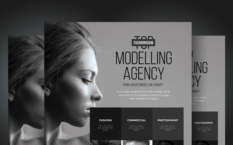 Model Agency Flyer - Huisstijlsjabloon