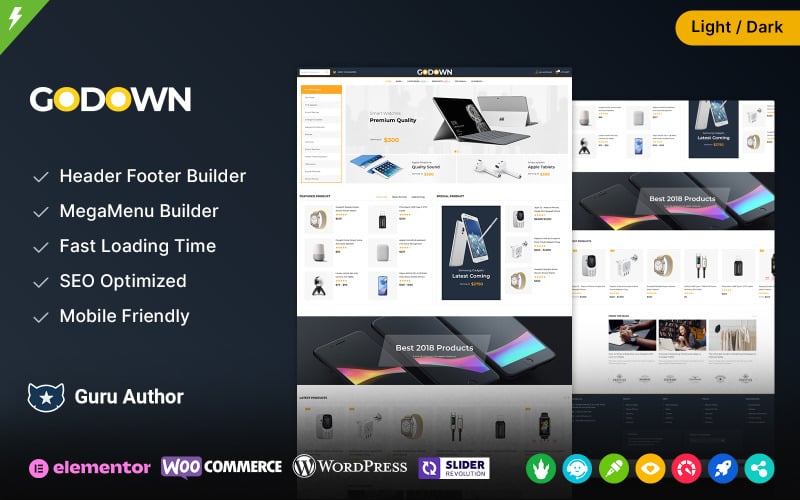 GoDown - Elektronik-Mehrzweck-WooCommerce-Thema