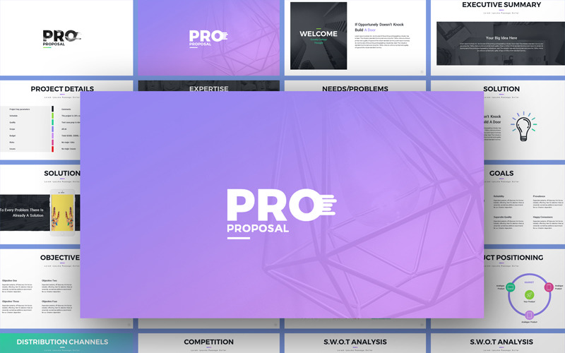 PowerPoint šablona Pro-Project Proposal