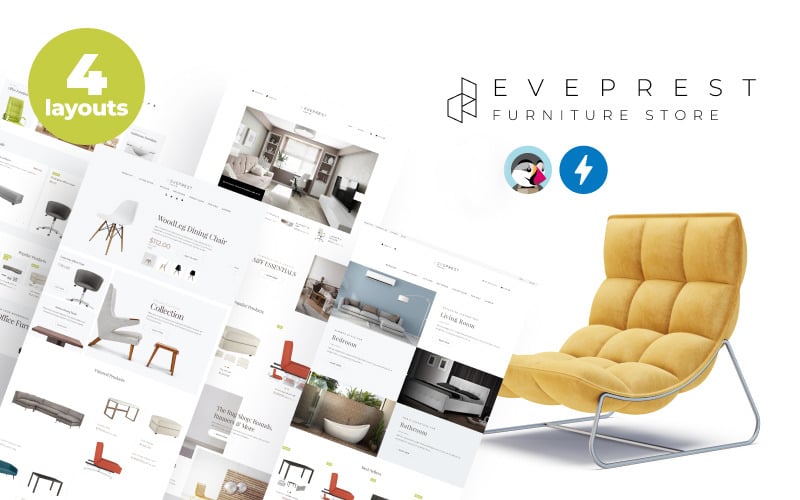Eveprest Furniture 1.7 - PrestaShop motiv Obchod s nábytkem