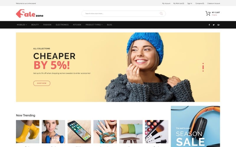 SaleZone - Hurtowy motyw eCommerce Magento