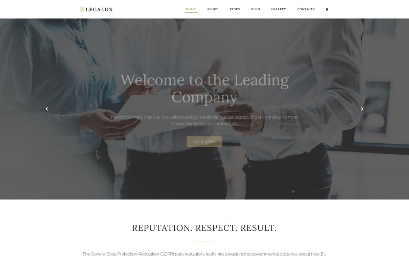 Legalux - GDPR Ügynökség Joomla Template