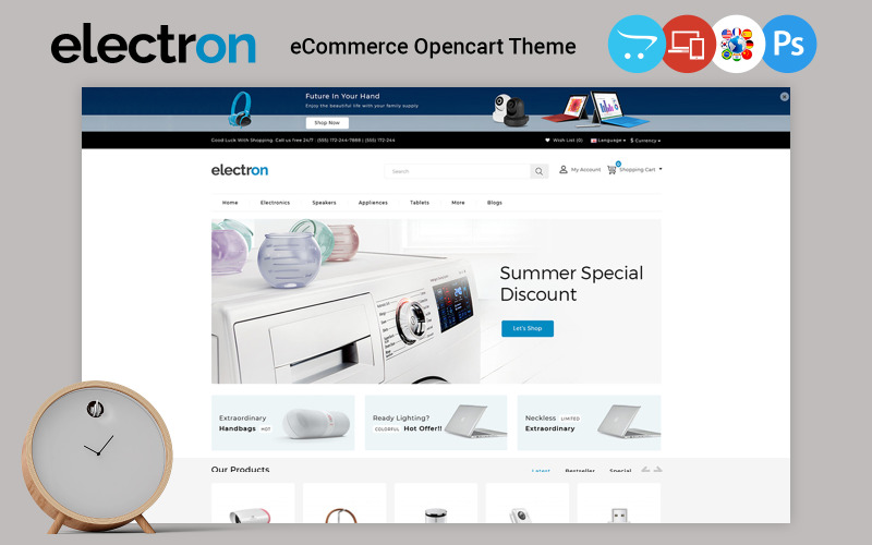 Electron - Šablona OpenCart Store