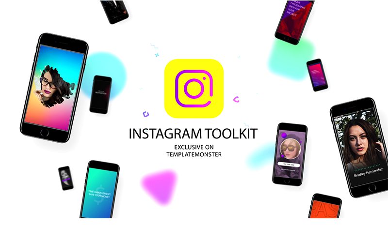 Zestaw narzędzi Instagram After Effects Intro