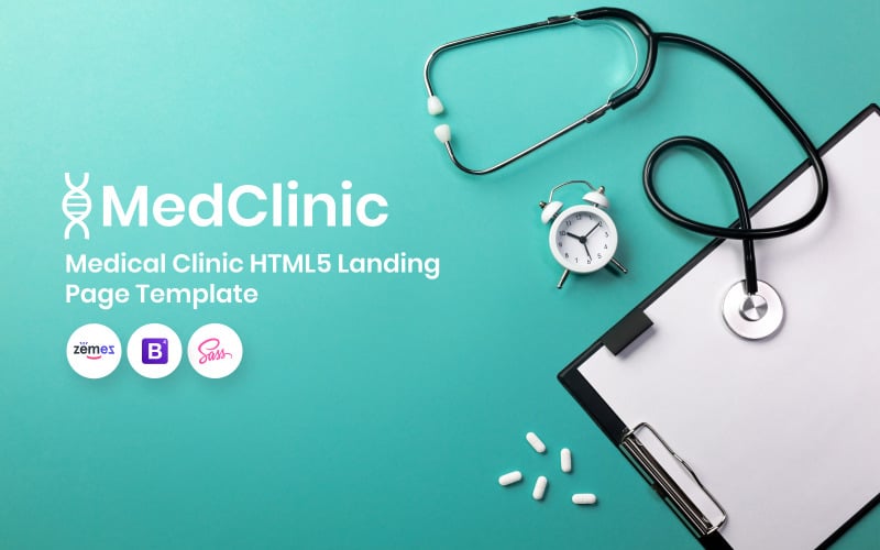 MedClinic - Landing Page Template für medizinische Kliniken