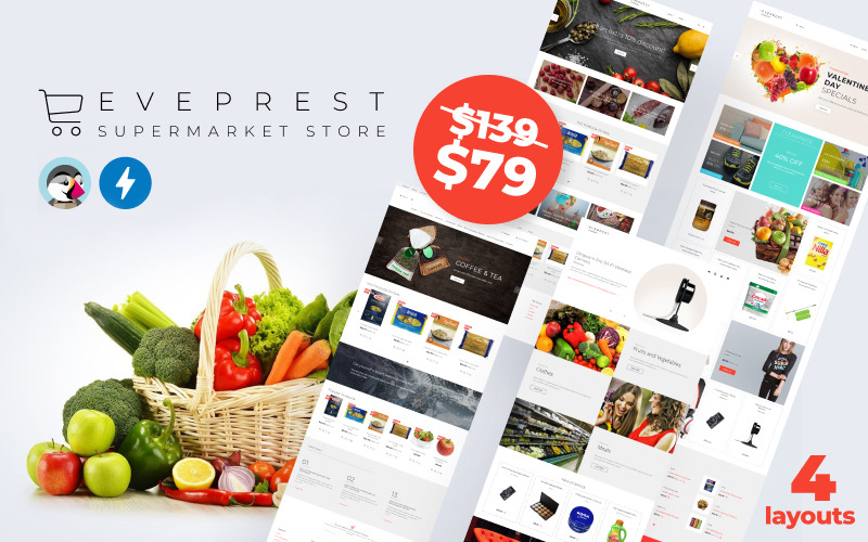 Eveprest Supermarket 1.7 - Supermarket Store PrestaShop Teması