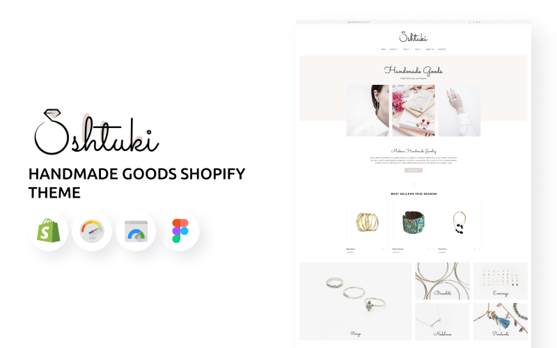 Shtuki - motyw Shopify towarów ręcznie robionych