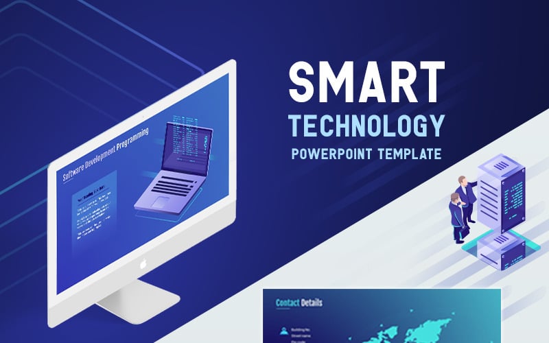 Smart Technology 演示文稿 template