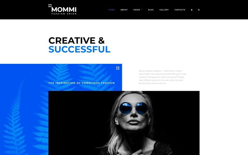 MOMMI -时尚联盟Joomla模板
