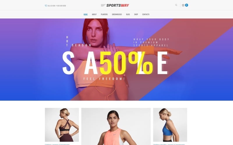 Sportsway - Sport Shop Elementor WooCommerce téma