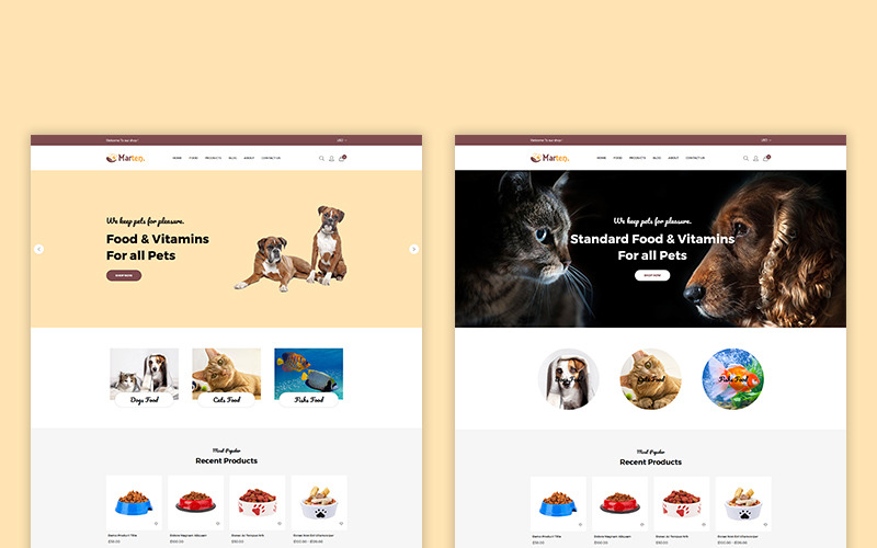 Marten - тема Shopify для домашних животных
