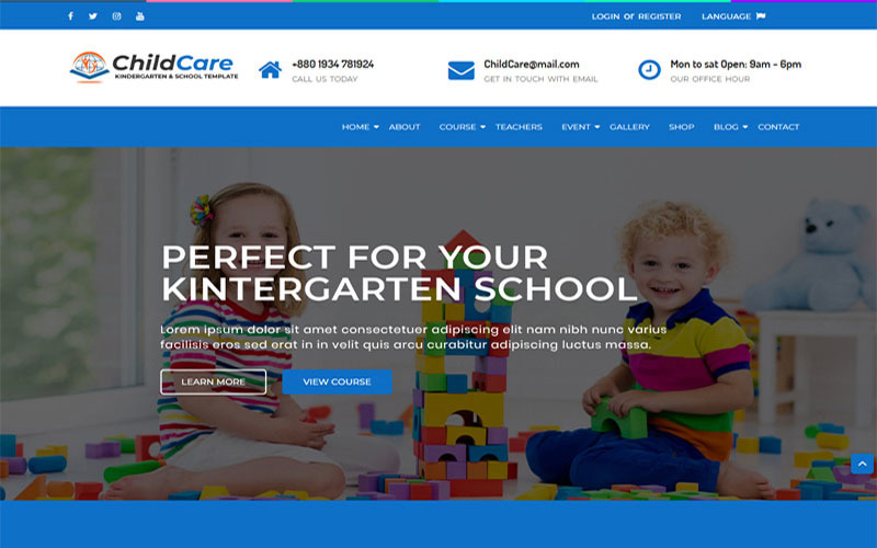 ChildCare - Anaokulu ve Okul HTML Şablonu