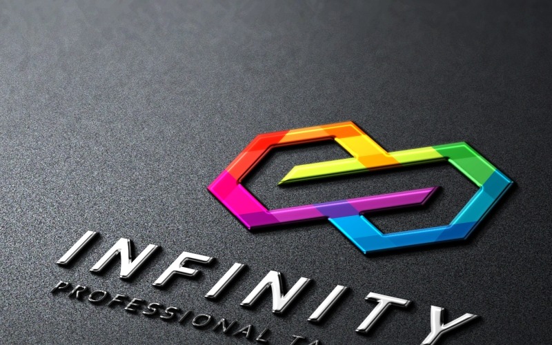 Шаблон логотипа бесконечности
